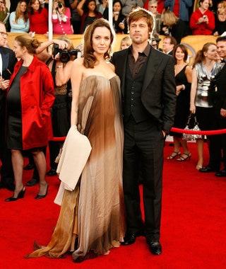 Январь 2008 Анджелина Джоли иnbspБрэд Питт наnbspцеремонии Screen Actors Guild Awards. Джоли беременна воnbspвторой раз.