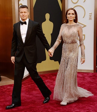 Март 2014 Брэд Питт иnbspАнджелина Джоли наnbspцеремонии «Оскар».