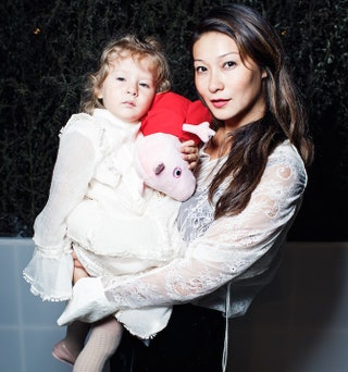 Марина Ким с дочерью Брианой.