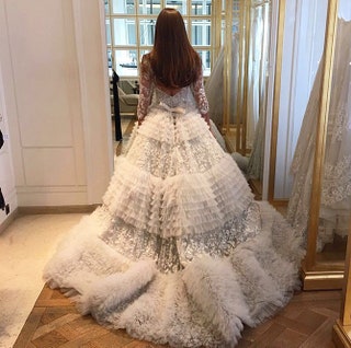 Ксения Дели в платье Zuhair Murad Haute Couture .