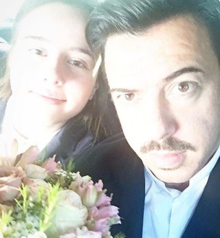 Денис Симачев с дочерью Соней.