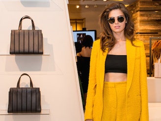 Юлия Снигирь и Дарья Малыгина на коктейле Max Mara в ГУМе