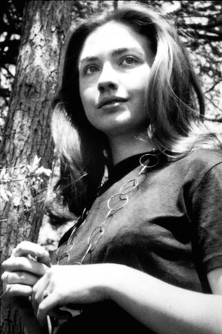 Хиллари Клинтон в юности .