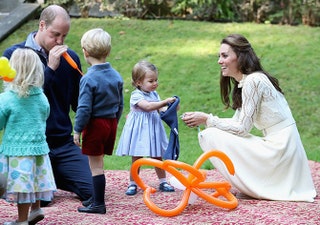 Принц Уильям принц ДЖордж принцесса Шарлотта и герцогиня Кэтрин.