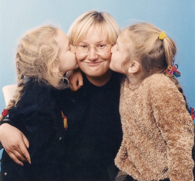 Елена Батурина с дочерьми Ольгой и Еленой