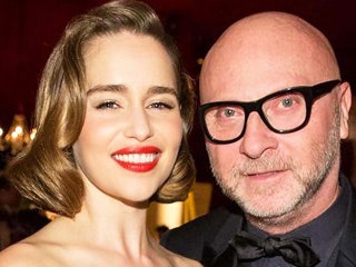 Эмилия Кларк и Анна Вьялицына на ужине Dolce&Gabbana
