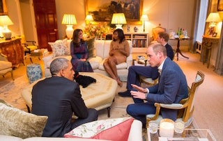 Принц Уильям Барак Обама герцогиня Кэтрин Мишель Обама принц Гарри.
