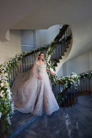 Невеста Яна Худякова в Elie Saab Haute Couture.