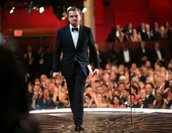 Леонардо ДиКаприо получил свой «Оскар» за главную роль в фильме «Выживший»