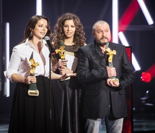 Победу в номинации «Лучший телевизионный сериал» одержала драма «Катерина» с Мариной Александровой в главной роли.