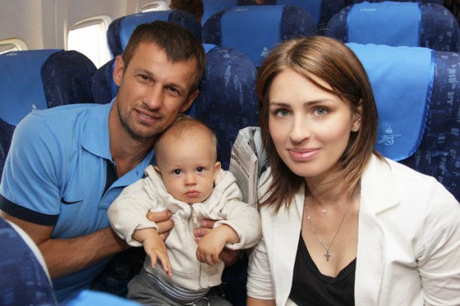 Сергей и Анна Семак с младшим сыном