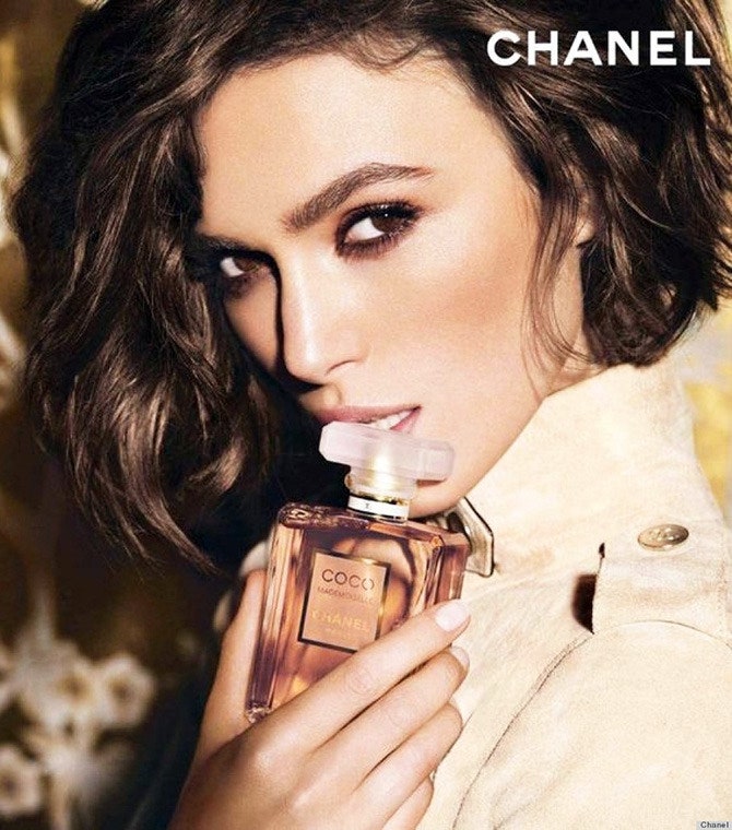 Кира Найтли в рекламной кампании аромата Coco Mademoiselle от Chanel