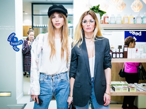 Тамуна Циклаури на открытии Brow & Beauty Bar на Большой Бронной