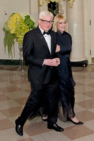 Майк Майерс с супругой Келли.