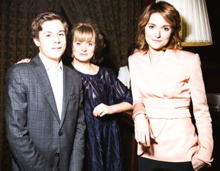 Анна Михалкова с сыном Андреем и Надежда Михалкова.