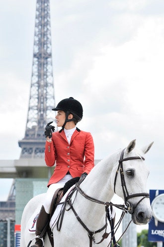 Шарлотта Казираги на турнире в Париже