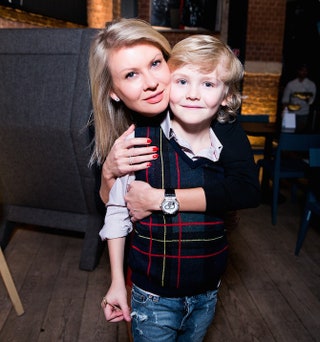 Виктория Борисевич с сыном Максимом.