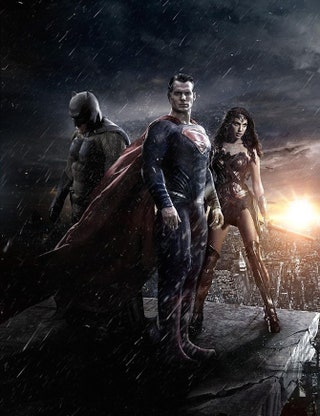 Постер к фильму «Бэтмен против Супермена На заре справедливости».