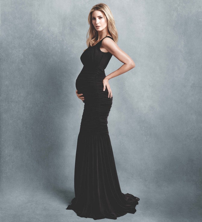 Беременная своим третьим ребенком Иванка Трамп