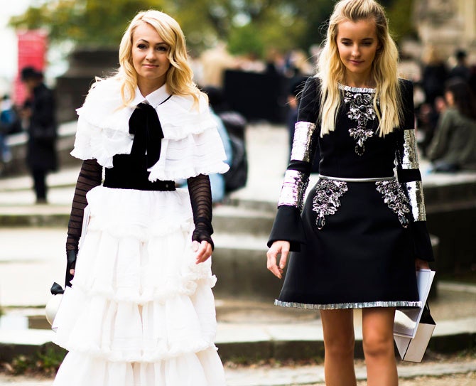 Яна Рудковская в Chanel и Наталья Якимчик в Chanel Haute Couture