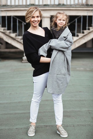 Ксения Тараканова с дочерью Катей.