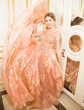 София Киперман в платье Elie Saab Haute Couture.