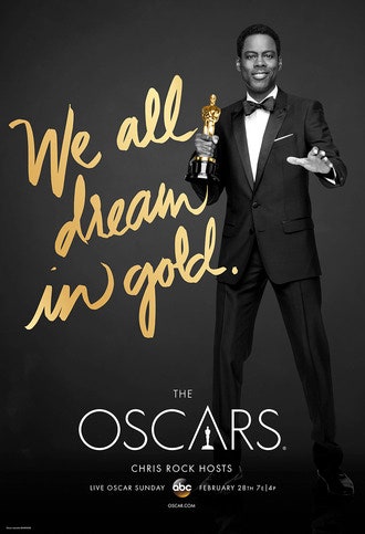 Ведущий «Оскара»2016 Крис Рок на постере грядущей церемонии