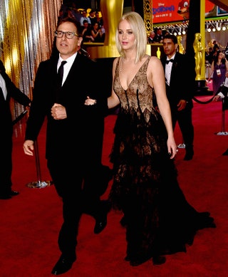 Дэвид О. Расселл и Дженнифер Лоуренс в Dior Haute Couture.