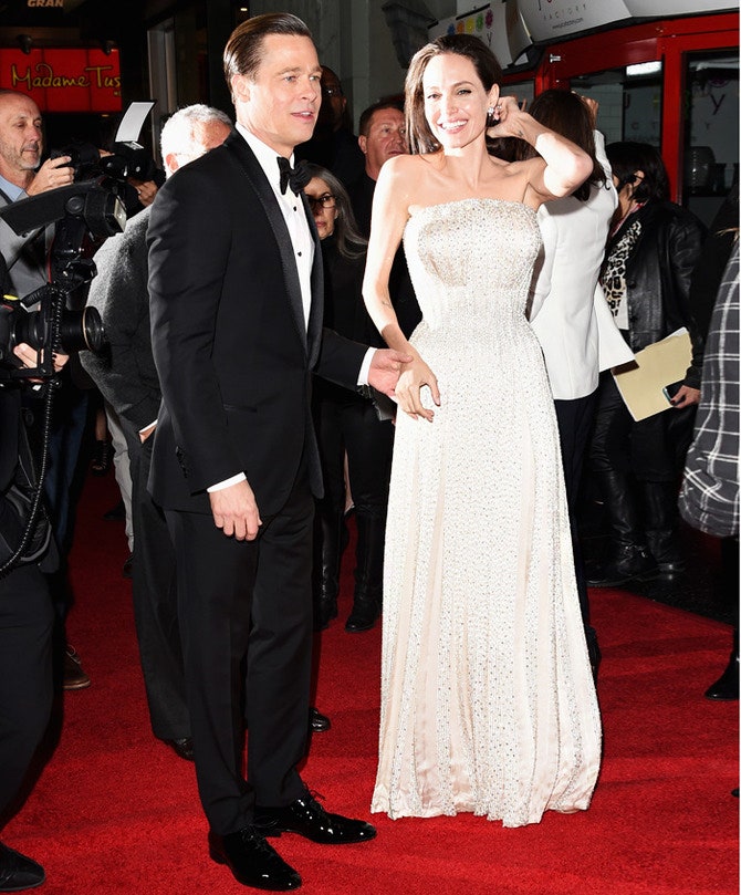 Брэд Питт и Анджелина Джоли в Atelier Versace