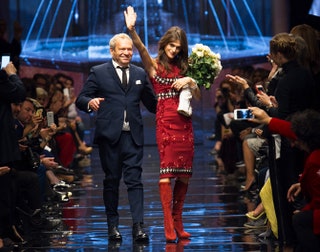 Эрманно Шервино и Элиза Седнауи в финале шоу.