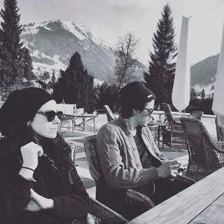 Егор Тарабасов и Линдси Лохан на каникулах в Швейцарии.