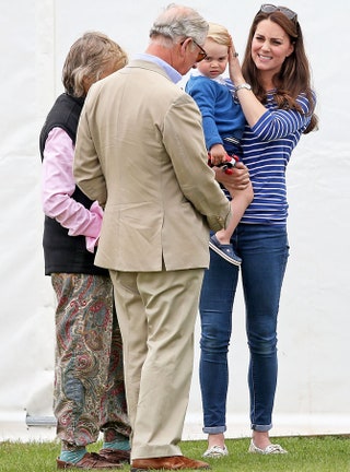 Принц Чарльз герцогиня Кэтрин и принц Джордж.