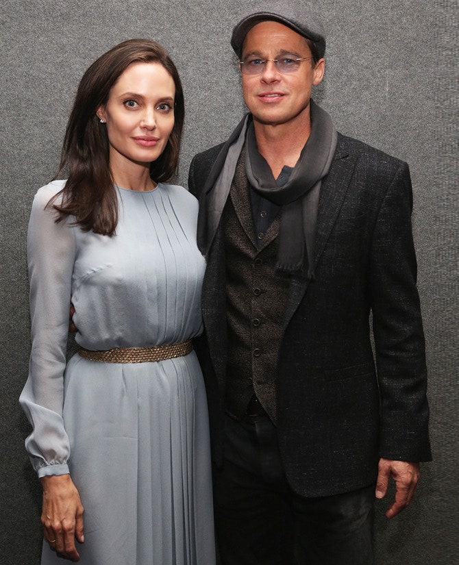 Анджелина Джоли и Брэд Питт на кинопремьере в НьюЙорке