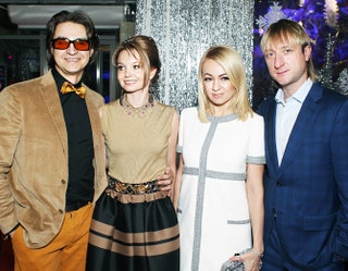 Сергей Филин с женой Марией Прорвич Яна Рудковская и Евгений Плющенко.