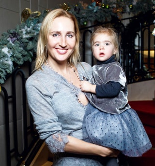Оксана Бондаренко с дочерью Мией.