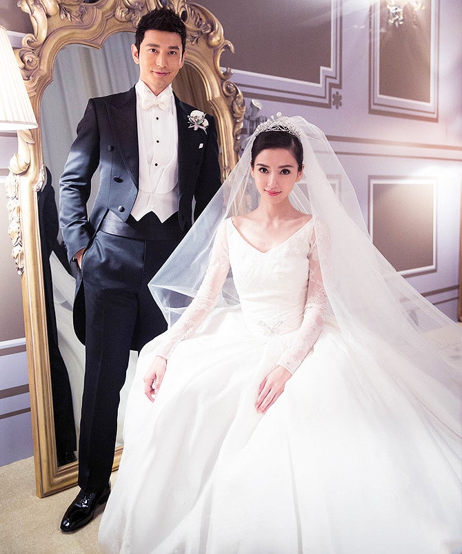 37летний жених актер и ТВведущий Хуан Сяомин и 26летняя невеста Angelababy