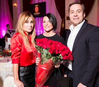 Анна Макарова с мужем и Екатерина Акхузина.