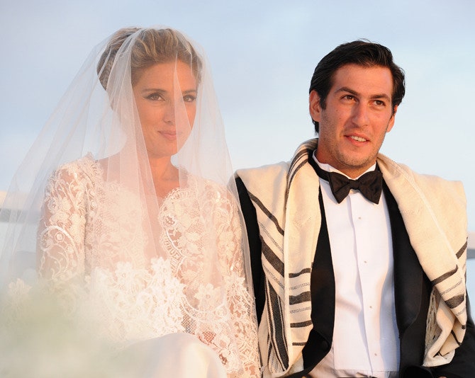Соня Гайдамак и ее супруг Алек Селлем в день свадьбы