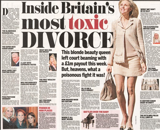Статья о скандальном разводе на страницах Daily Mail