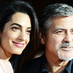 Амаль и Джордж Клуни на кинопремьере в Голливуде