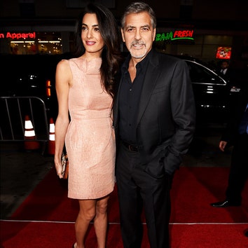 Амаль и Джордж Клуни на кинопремьере в Голливуде