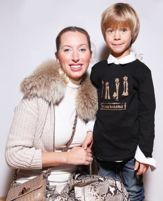 Ульяна Цейтлина с сыном Саввой .