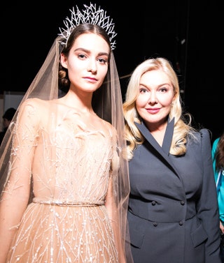 Юлия Янина с невестой Yanina Couture.