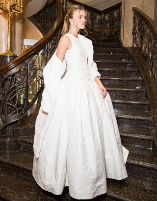 Арина Кузьмина в платье Dior Haute Couture.