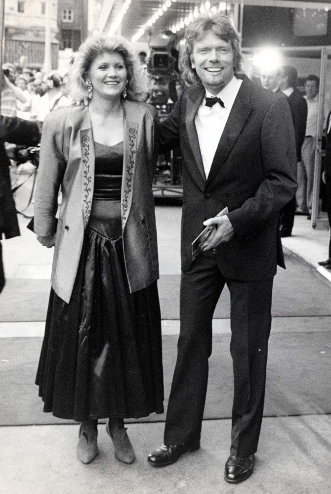 Ричард Брэнсон с женой Джоан 1987