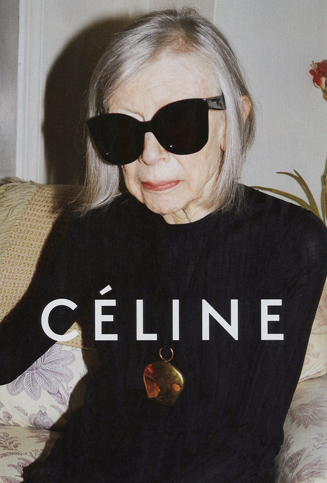 Джоан Дидион в рекламной кампании Celine