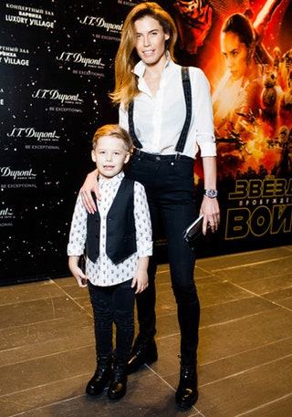 Ксения Якубовская с сыном.