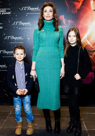 Снежана Георгиева с сыном Гошей и дочерью Соней.