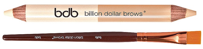 Карандашхайлайтер для бровей Brow Duo и кисть Smudge Brush от Billion Dollar Brows