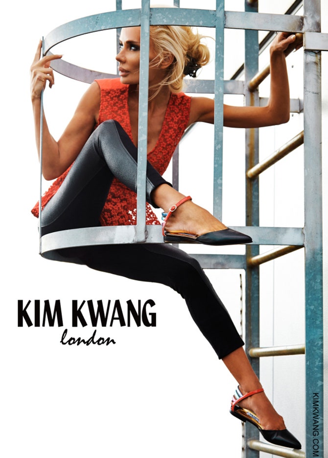 Кристина Сысоева в рекламной кампании обувного бренда Kim Kwang